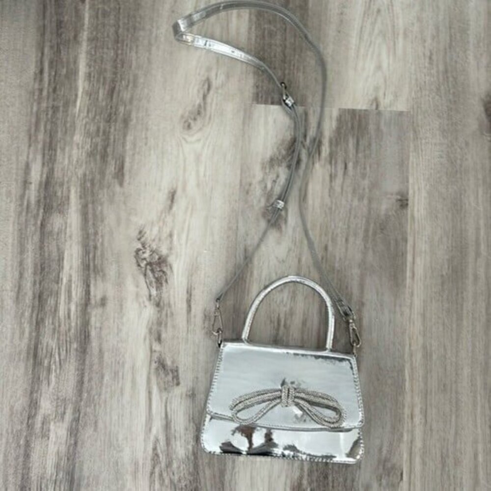Madden Girl metallic bow mini bag crossbody